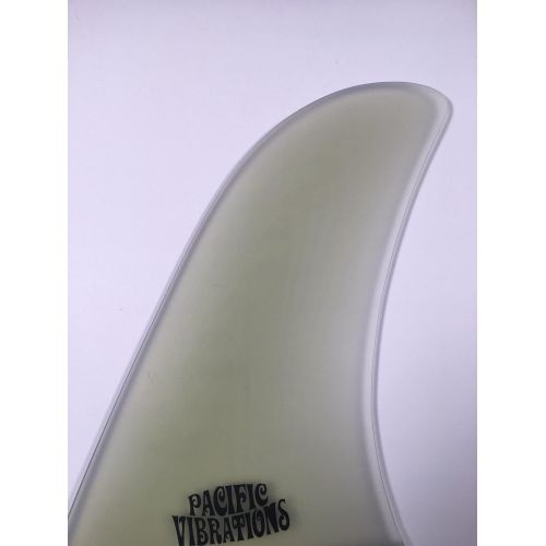  PACIFIC VIBRATIONS 10.5 FINS Rudder template FIBERGLASS LONGBOARD SURFBOARD FIN Resin clear