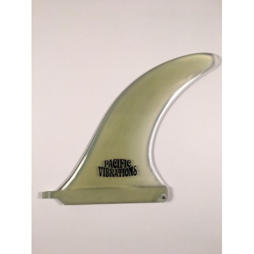  PACIFIC VIBRATIONS 9.5 FINS Phil Edwards template FIBERGLASS LONGBOARD SURFBOARD FIN Resin clear