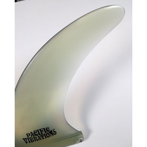  PACIFIC VIBRATIONS 9.5 FINS Phil Edwards template FIBERGLASS LONGBOARD SURFBOARD FIN Resin clear