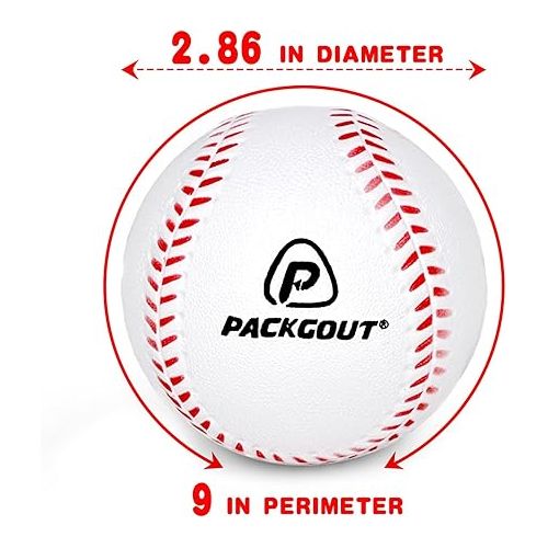  Soft Baseballs Foam Baseballs for Kids Teenager Players Training Balls, Squishy Practice Baseballs for Hitting or Replacement Balls Soft Tballs