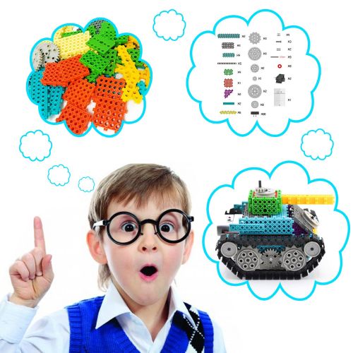  PACKGOUT STEM Toys Gifts for Boy Teen Remote Control Building Kits for Boy Girl Teen Gift 5/6/7 Year Old Boy Gifts Build Own Gift