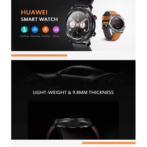  PADY-Honor Original Huawei Honor Watch Magic Outdoor NFC Smart Watch Sleek Slim Long Battery Life GPS Scientific Coach 1.2 inch HD AMOLED 390x390 Color Screen Activity Tracker 5ATM Waterproof