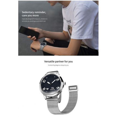  PADY-Outdoor Watch X 8ATM Waterproof Bluetooth Smartwatch Fitness Tracker Sleep Monitoring Heart Rate Intelligent Pedometer Calorie Calls Reminding Vibration Alarm for iOS iPhone A