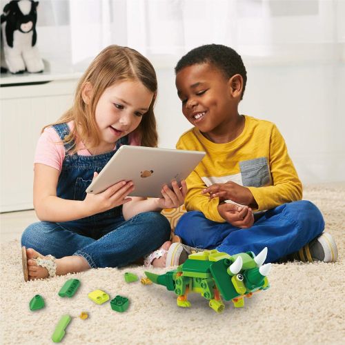  [아마존베스트]PAI TECHNOLOGY BOTZEES GO! Dinosaur Robot Toys, Building & Electric Remote Control Toys, Educational STEM Toys, Creative Building Kits, Learning Toys for Kids Ages 3+, Boys Toys, with RC Magic St