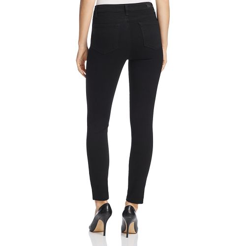  PAIGE Hoxton Ankle Skinny Jeans in Black Shadow