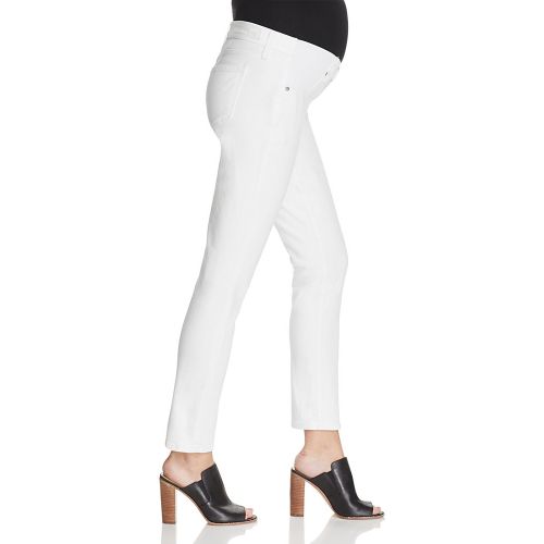  PAIGE Skyline Skinny Ankle Maternity Jeans in Optic White
