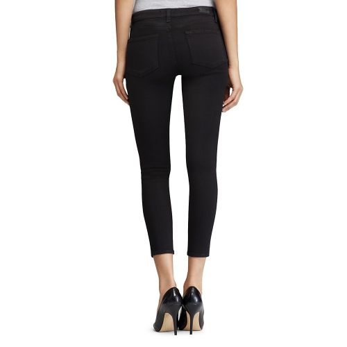  PAIGE Transcend Verdugo Crop Jeans in Black Overdye