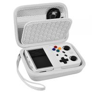 PAIYULE Travel Case Compatible with RG353V/ RG35XX/ RG353VS/ R36S Retro Handheld Game Console, Handheld Emulator Storage Holder Organizer, Android Game Console Carrying Bag (Box Only) (White)