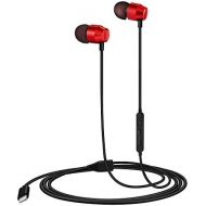 [아마존 핫딜]  [아마존핫딜]PALOVUE Earflow in-Ear Lightning Headphones Magnetic Earphones MFi Certified Earbuds with Microphone Controller Compatible iPhone X/XS/XS Max/XR iPhone 8/P iPhone 7/P (Metallic Red