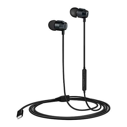  [아마존베스트]PALOVUE Earflow in-Ear Lightning Headphones Magnetic Earphones MFi Certified Earbuds with Microphone Controller Compatible iPhone X/XS/XS Max/XR iPhone 8/P iPhone 7/P (Metallic Bla