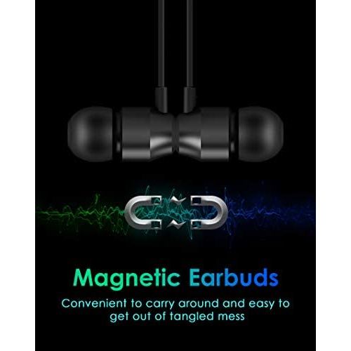  [아마존베스트]PALOVUE Earflow in-Ear Lightning Headphones Magnetic Earphones MFi Certified Earbuds with Microphone Controller Compatible iPhone X/XS/XS Max/XR iPhone 8/P iPhone 7/P (Metallic Bla