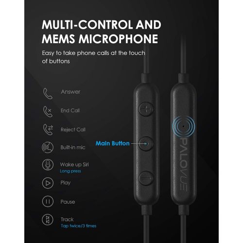  PALOVUE Lightning Headphones Earphones Earbuds Compatible iPhone 13 12 11 Pro Max iPhone X XS Max XR iPhone 8 Plus iPhone 7 Plus MFi Certified with Microphone Controller SweetFlow