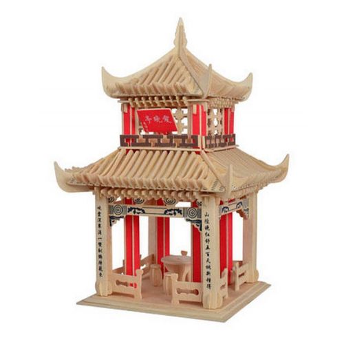  PANDA SUPERSTORE The Chinese Pavilion Three-Dimensional Building of Manual Assembly Wooden Model