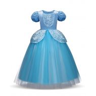 PANDAYAQ Children Princess Dress Up Costume Cosplay Dress for Girls Toddlers Party Birthday Girls Dresses Wonderful Gift