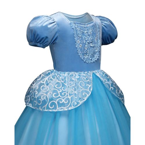  PANDAYAQ Children Princess Dress Up Costume Cosplay Dress for Girls Toddlers Party Birthday Girls Dresses Wonderful Gift