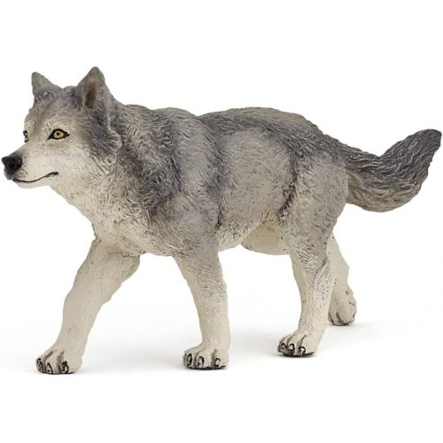 파포 Papo Wild Animal Kingdom Figure, Grey Wolf
