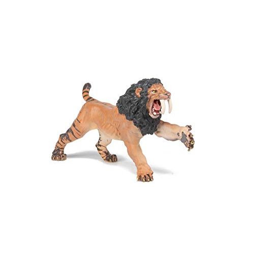 파포 Papo Roaring Smilodon Figure, Multicolor