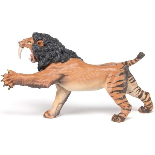 파포 Papo Roaring Smilodon Figure, Multicolor