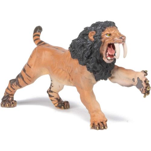 파포 Papo Roaring Smilodon Figure, Multicolor