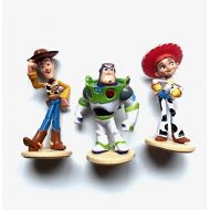 PAPRING Set 3 Toy Toys Action Figure 3-3.8 inch Hot PVC Figures Buzz Lightyear Sheriff Woody Jessie Small Model Mini Doll Christmas Halloween Birthday Gifts Cute Decoration Collect