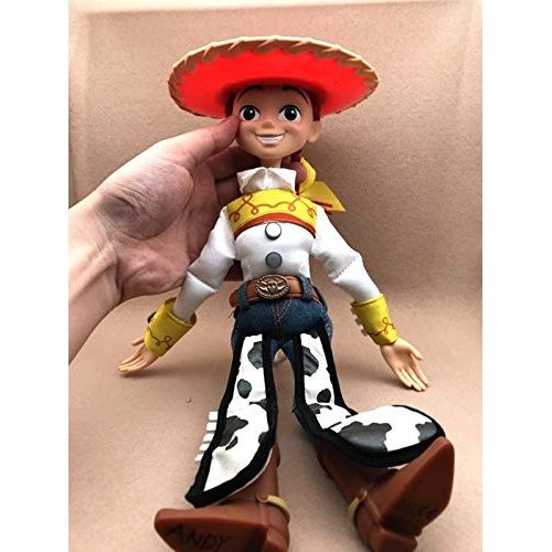  PAPRING Toy Toys Action Figure 15 inch Hot PVC Talking Figures Buzz Lightyear Sheriff Woody Jessie Big Model Large Doll Christmas Halloween Birthday Gift Collectible for Kids Adult