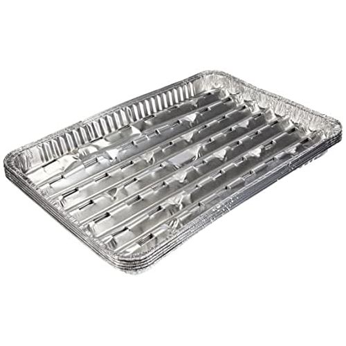  Papstar Alu-Grillschale, Aluminium, Silber, 34x23x2.5 cm, 5 Stueck