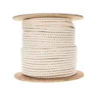PARACORD PLANET 100% Twisted White Natural Cotton Rope - 1/2 inch Diameter - Multiple Lengths to Choose