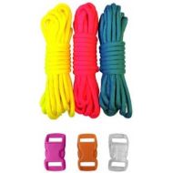 [아마존베스트]PARACORD PLANET 550lb Type III Paracord Combo Crafting Kits with Buckles