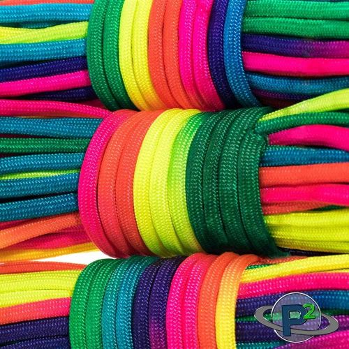  [아마존베스트]PARACORD PLANET Rainbow Dye Cord 101 Feet