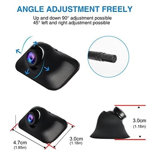  PARKVISION Side camera Sticky Style installation with multiple positions, rear view camera with rotating lens and up down flip image function