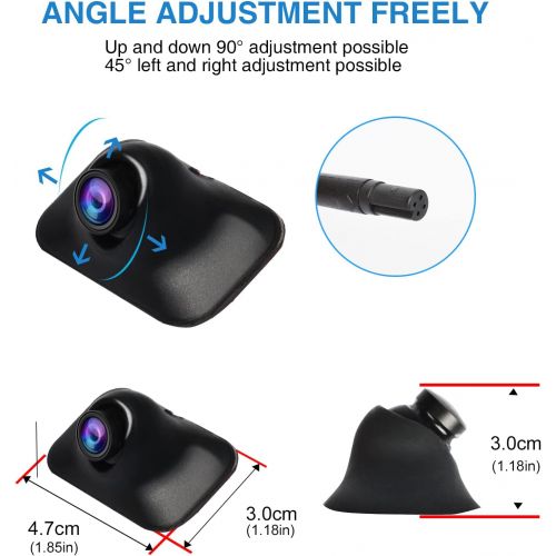  PARKVISION Side camera Sticky Style installation with multiple positions, rear view camera with rotating lens and up down flip image function