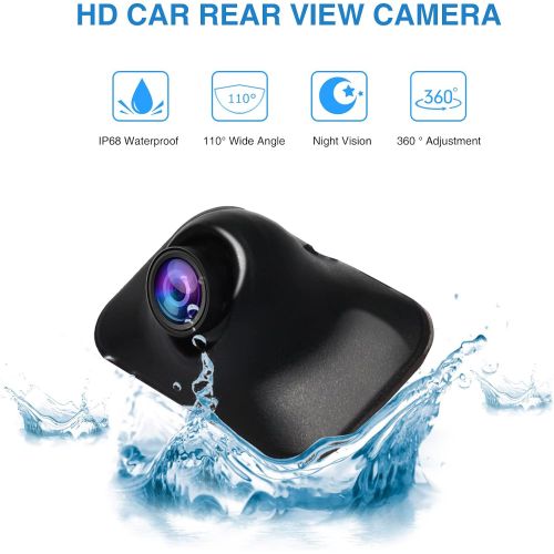  PARKVISION Side camera Sticky Style installation with multiple positions, rear view camera with rotating lens and up down flip image function