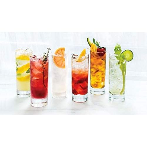  [아마존베스트]PARNOO Set of 8 Highball Glasses, Cocktail Highball Glasses, Tall Drinking Glasses for Water, Juice, Cocktails, Beer and More, Elegant Bar Glasses, Italian Highball Glasses, 10 oz Highbal