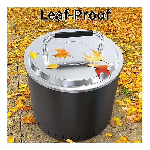  Stainless Steel Fire Pit Cover Lid for Solo Stove Yukon, 27