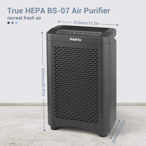  [아마존핫딜][아마존 핫딜] PARTU Air Purifier True HEPA Filter for Living Room Large Home Allergies and Pets Hair, Smokers, Quiet in Bedroom, Air Cleaner for Dust, Pollen, Pet Dander, Mold, Safe Locker&Timer