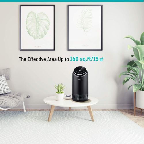  PARTU Air Purifier True HEPA Filter Alleviates Allergies, Eliminates Smoke, Smog,Dust, Pollen, Odor, Germs, Mold，Anion Feature Air Cleaner，No Ozone，Ultra-Silent Sleep Mode(Availabl