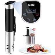 PARTU Sous Vide Garer-Sous Vide Stick Schwarz Immersion Zirkulator mit Genaue Temperatur LCD Touch-Display, Trockenlaufschutz und exakte Temperatureinstellung, 800-1200W