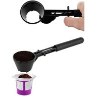 Brew Addicts Coffee Scoop for Keurig Reusable K Cups | Coffee Spoon for Other Single Serve Refillable Capsules Keurig Accessories | Black