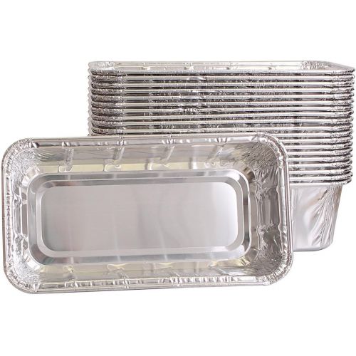  [아마존베스트]Party Bargains Loaf Pans | Heavy Duty Durable Quality Disposable Aluminum 2Lb Bread Tins | Perfect for Bakery, Homemade Cakes, Meatloaf & Food Serving - 8.5 X 4.5 X 2.5 | Pack of 2