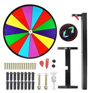 PASA Tabletop Prize Wheel Spinning Win The Fortune Spin Game 14 Slots Color Dry Erase Game Spinner Wheel Easy to Clean