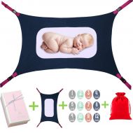 PASNOWFU Baby Hammock for Crib, Mimics Womb,Newborn Bassinet Double-Layer...