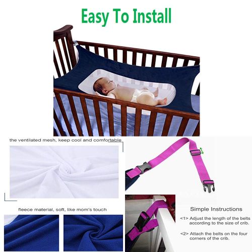  Baby Crib Hammock by PASNOWFU,Mimics Womb,Newborn Bed Sleeping Essentials,Breathable and...