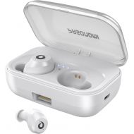 [아마존핫딜][아마존 핫딜] PASONOMI [2019 Version] Bluetooth Earbuds Wireless Headphones Bluetooth Headset Wireless Earphones IPX7 Waterproof Bluetooth 5.0 Stereo Hi-Fi Sound with 2200mA (White)