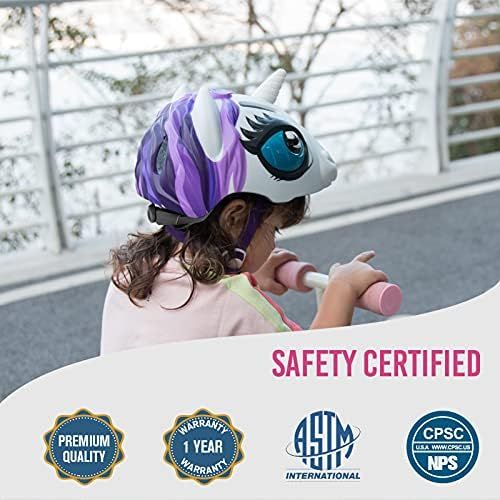  PATHLANE Kids Helmet Unicorn Helmet & Shark Helmet for Girl Boy, Childrens Bike Helmet for 3-8 Years Multi-Sport Safety Certified Bicycle Helmet for Skateboard Skating Scooter