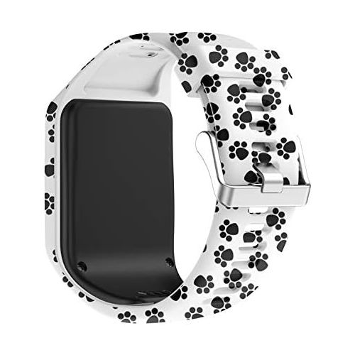  [아마존베스트]PATROHOO Bands for Tomtom Runner 2/3 Strap,Compatible with Spark 3/Golfer2/Adventurer,Rubber Replacement Band for Screen Protector-GPS Smart Watch Accessories.