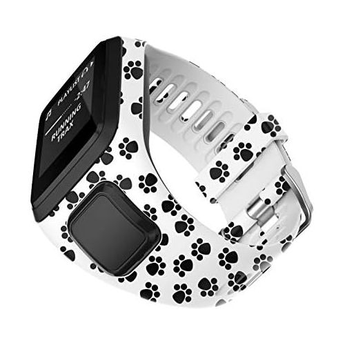  [아마존베스트]PATROHOO Bands for Tomtom Runner 2/3 Strap,Compatible with Spark 3/Golfer2/Adventurer,Rubber Replacement Band for Screen Protector-GPS Smart Watch Accessories.