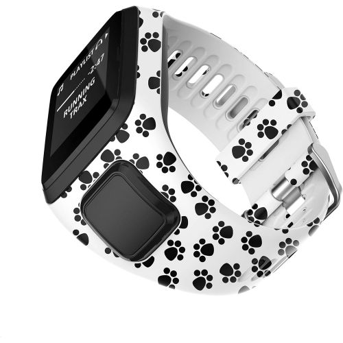  [아마존베스트]PATROHOO Bands for Tomtom Runner 2/3 Strap,Compatible with Spark 3/Golfer2/Adventurer,Rubber Replacement Band for Screen Protector-GPS Smart Watch Accessories.
