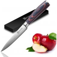 [아마존베스트]Utility Knife - PAUDIN 5 inch Chef Knife German High Carbon Stainless Steel Knife, Fruit and Vegetable Cutting Chopping Carving Knives, Ergonomic Handle with Gifted Box