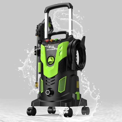  PAXCESS Upgraded 3000PSI Pressure Washer, 2.5GPM Portable Electric Power Washer with 360° Spinner Wheels, 4 Quick Connect Nozzles Foam Cannon for Car/Patio/Deck/Home Cleaning