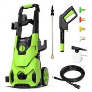 Paxcess [Upgraded Version] Paxcess 3000PSI Electric Pressure Washer 2.5GPM Power Washer High Pressure Cleaner with 4 Nozzles Foam Cannon for Car, Home, Driveway, Patio